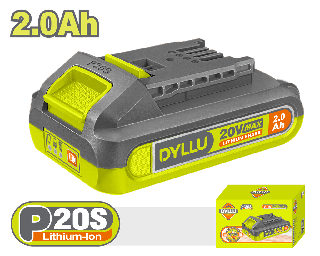 BATERIA 20V 2.0AH ION LITHIUM  DYLLU (DTLBP520)