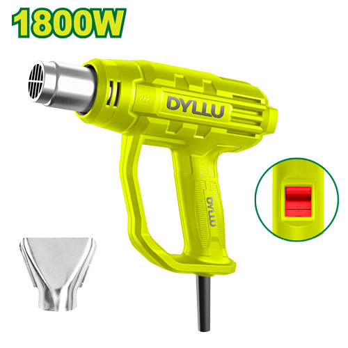 PISTOLA CALOR 1800W  INCLUYE 1 BOQUILLA  DYLLU (UDTHG1514)