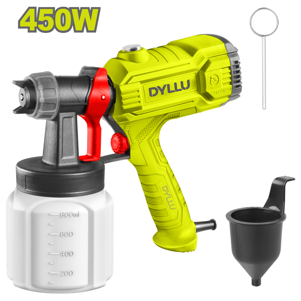 PISTOLA PINTAR ELECTRICA 800ML 450W DYLLU (UDTEG1A45)