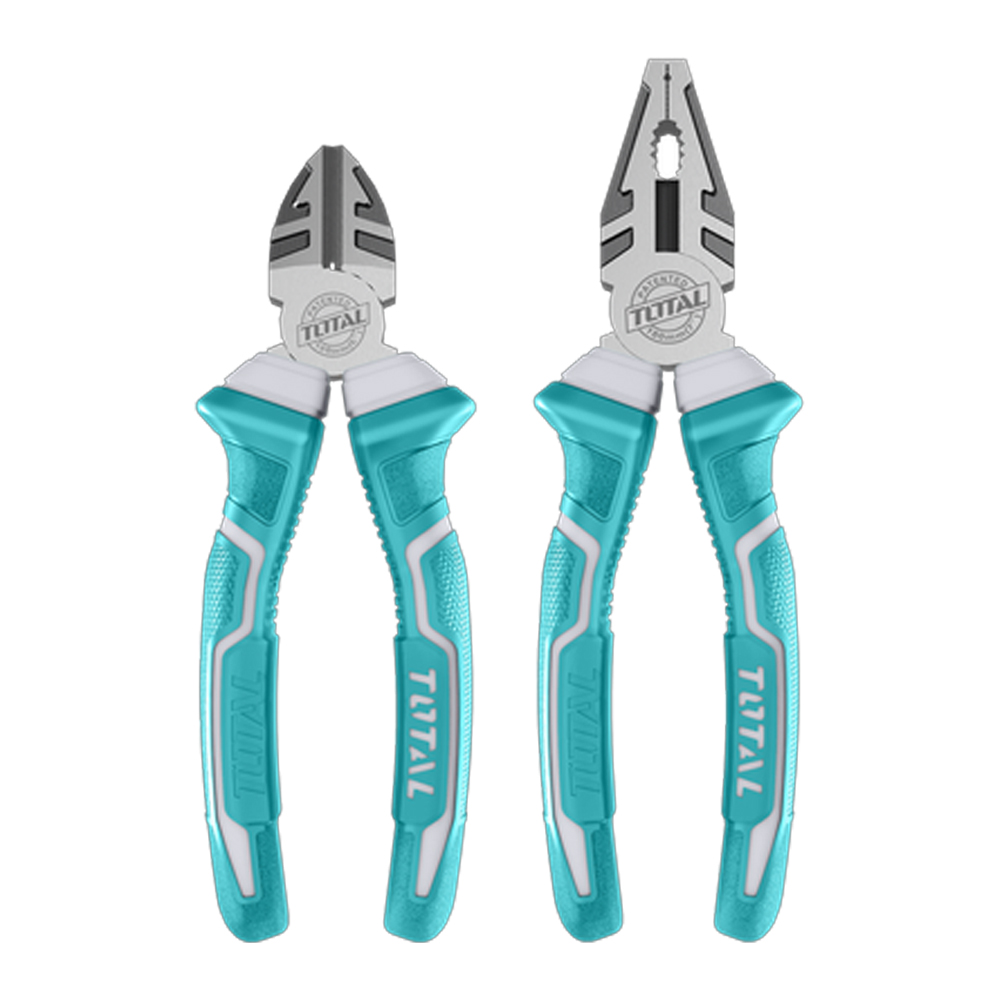 JUEGO DE  ALICATE 7" + CORTA FRIO 6" SUPER TOTAL (THT1K0206)