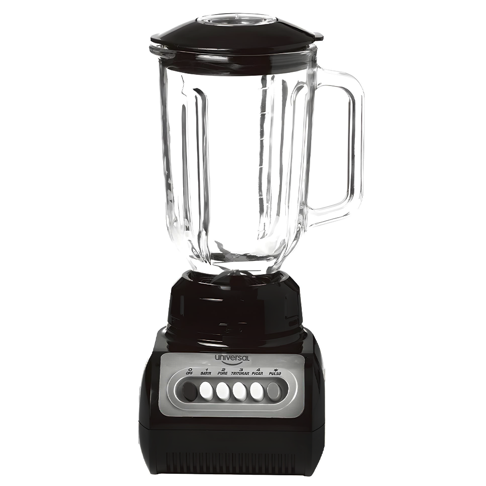 LICUADORA NEGRA VASO VIDRIO UNIVERSAL (L50803)