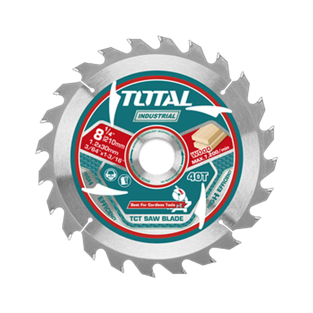 DISCO CORTE MADERA 8-1/4" INDUSTRIAL TOTAL (TAC2332103)