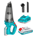ASPIRADORA DE MANO INALAMBRICA 20V 0.5L INCLUTE 1 BATERIA 2.0AH Y CARGADOR  TOTAL (UTVLI20126)