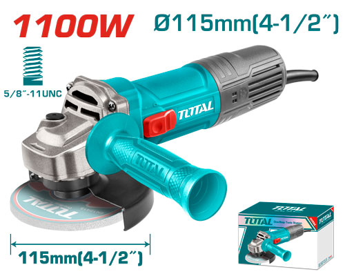 PULIDORA 4 1/2  1100W INCLUYE MANGO AUXILIAR  INDUSTRIAL TOTAL (UTG110125363)