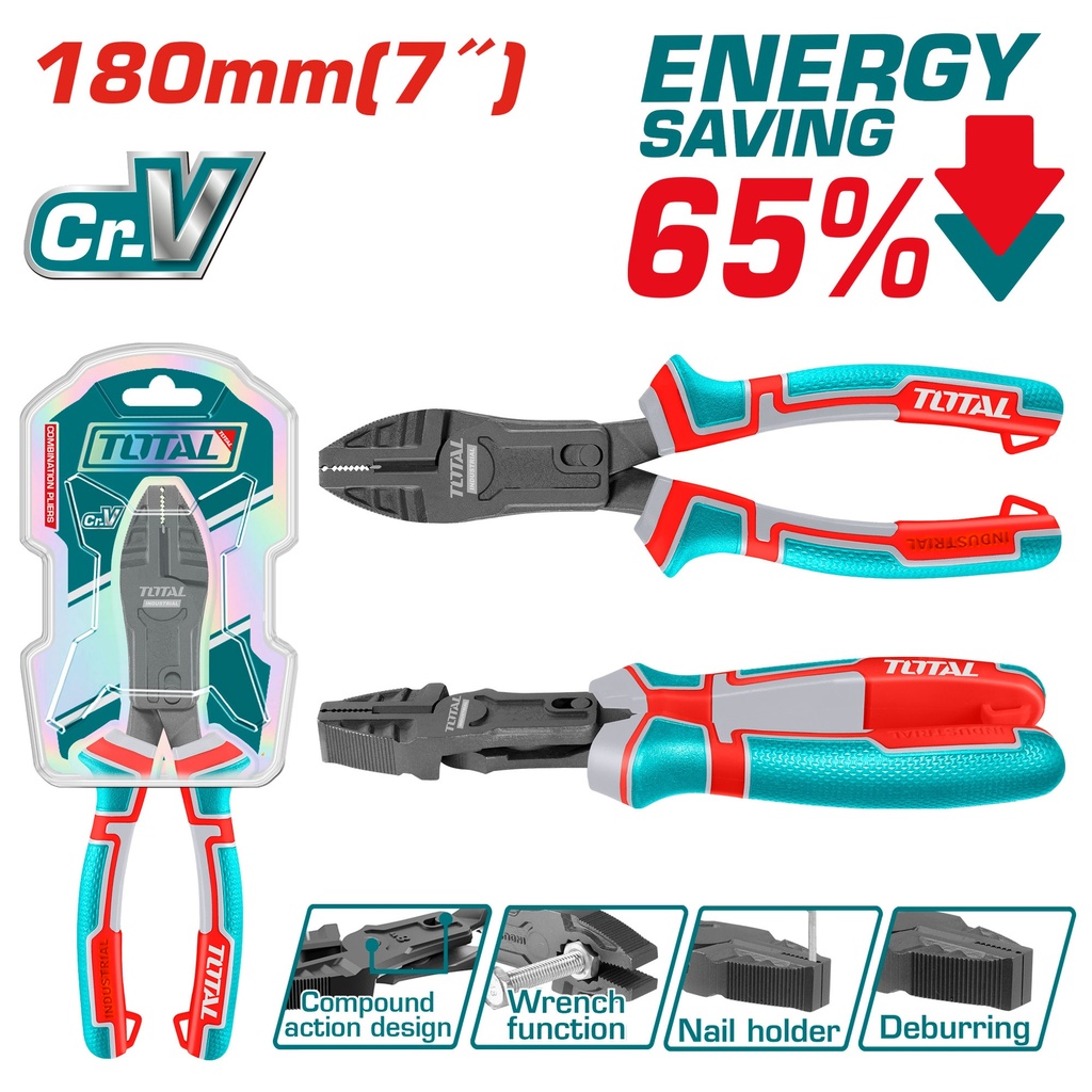 CORTAFRIO MULTIFUNCIONAL 7" CROMO VANADIUM INDUSTRIAL TOTAL (THTC510706)