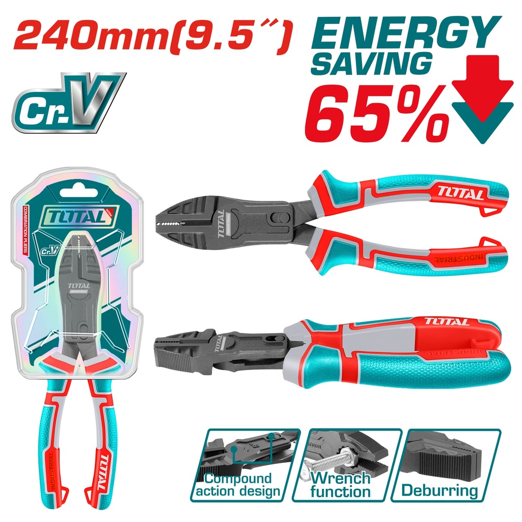 CORTAFRIO MULTIFUNCIONAL 9.5" CROMO VANADIUM INDUSTRIAL TOTAL (THTC510956)