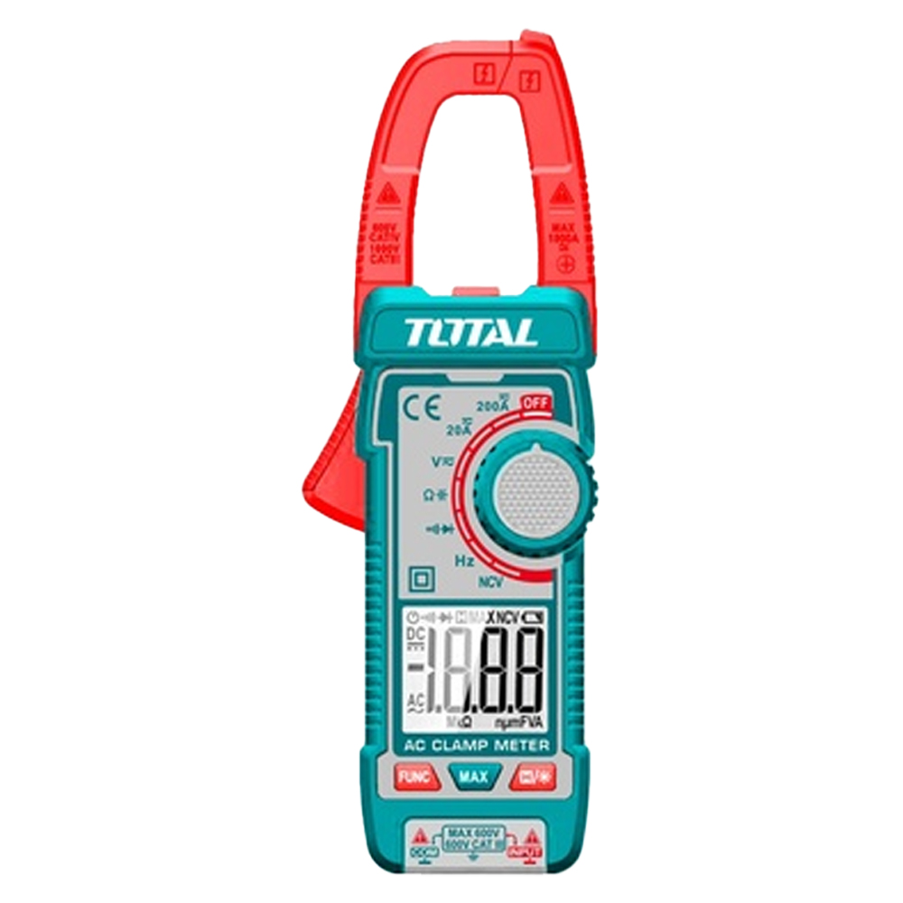 PINZA VOLTIAMPERIMETRICA DIGITAL 400V  4000 CONTEOS RMS TOTAL (TMT762002)