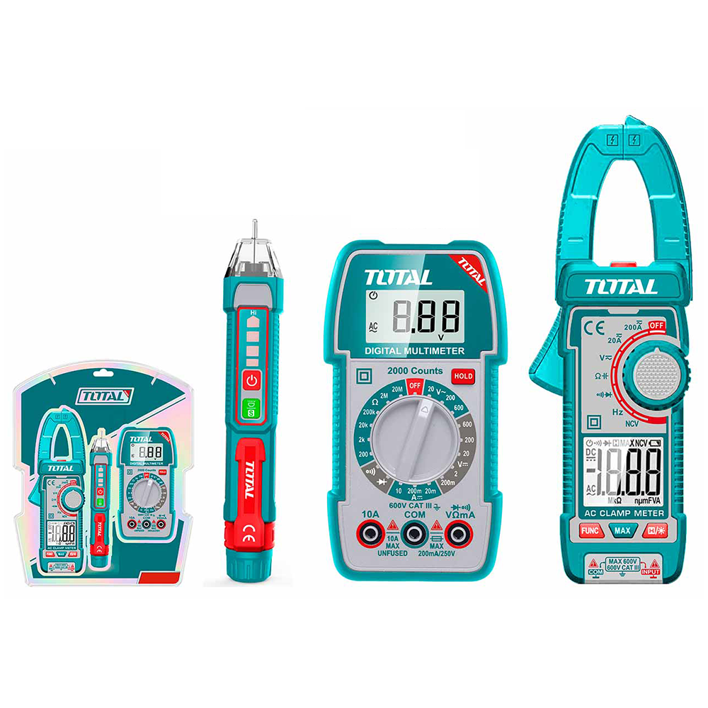 KIT MEDIDOR DE CORRIENTE DIGITAL INCLUYE PROBADOR - TESTER - TOTAL (TOS23068)