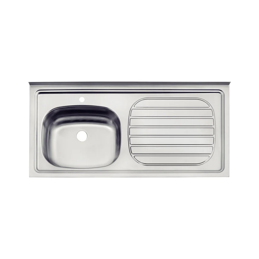 LAVAPLATOS ACERO/INOX 100X50 ESCURRIDOR DERECHO 1 HUECO TRAMONTINA (93412515)