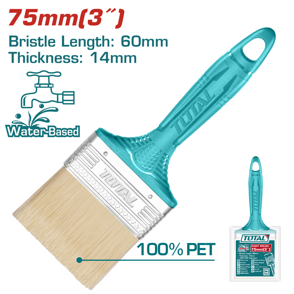 BROCHA 3" MANGO PLASTICO TOTAL (THT840306)