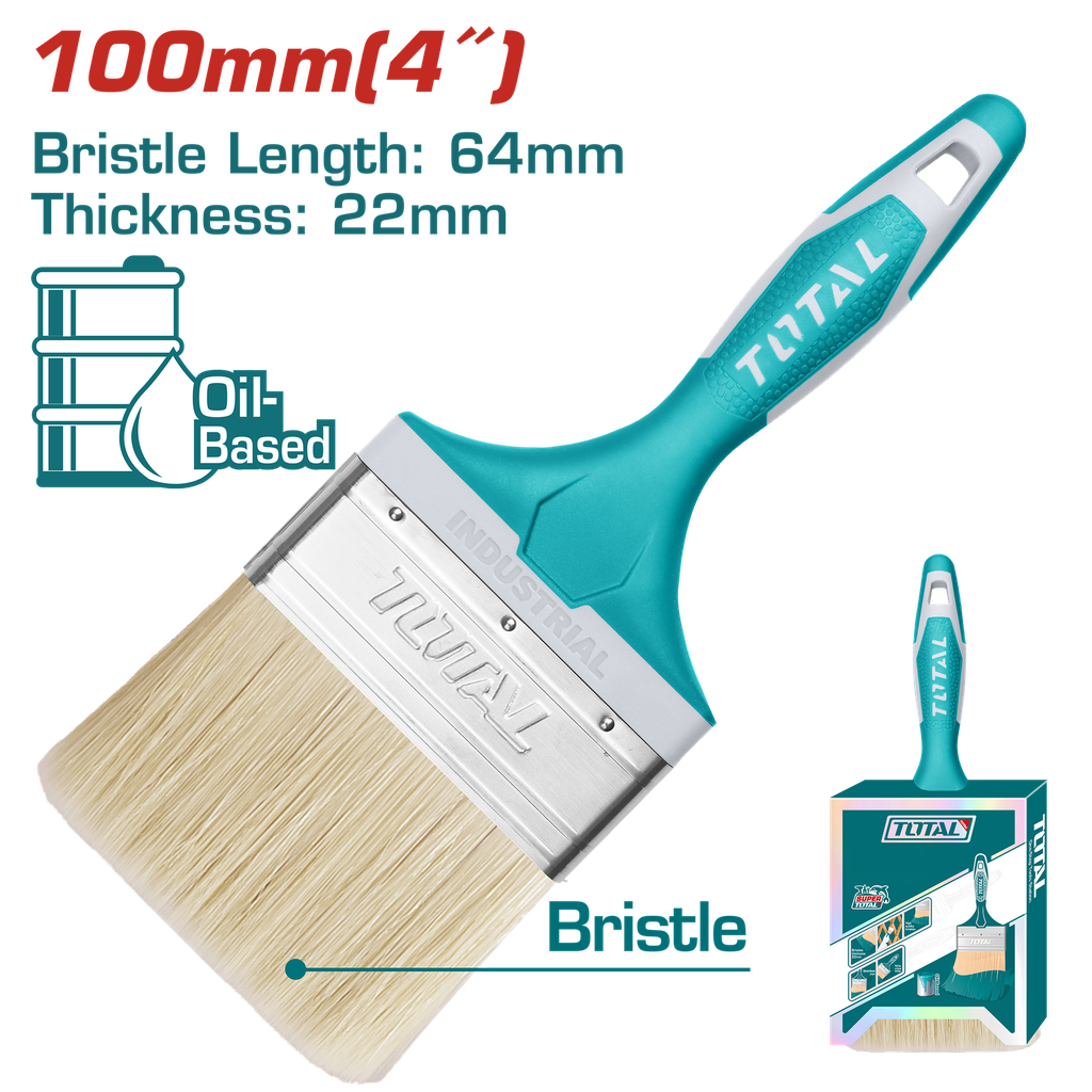 BROCHA 4" MANGO PLASTICO INDUSTRIAL TOTAL (THT84046)