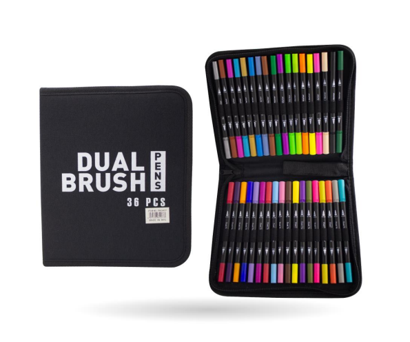 MARCADOR DOBLE PUNTA JUEGO X 36 UNDS AH ROYAL (PAC4477)