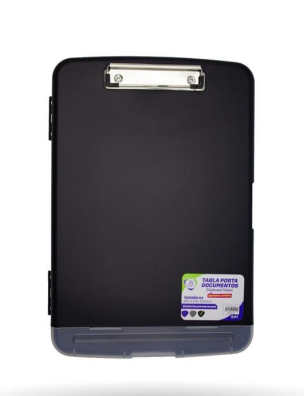 TABLA PORTA DOCUMENTOS Y PORTA LAPICERO NEGRA AH ROYAL (PAC5393)