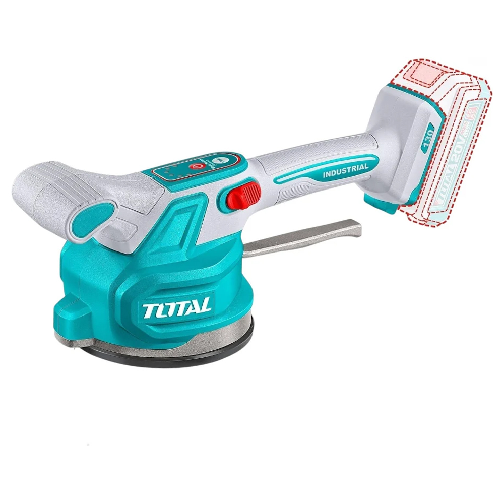VIBRADOR DE BALDOSA INALAMBRICA 20V CAP 60KG BATERIAS Y CARGADOR NO INCLUIDO INDUSTRIAL TOTAL (TTVLI2001)