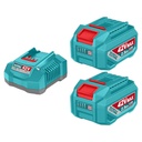 KIT DE 2 BATERIAS 2.5AH + CARGADOR DE 42V INDUSTRIAL TOTAL (UTFBCPM25221)