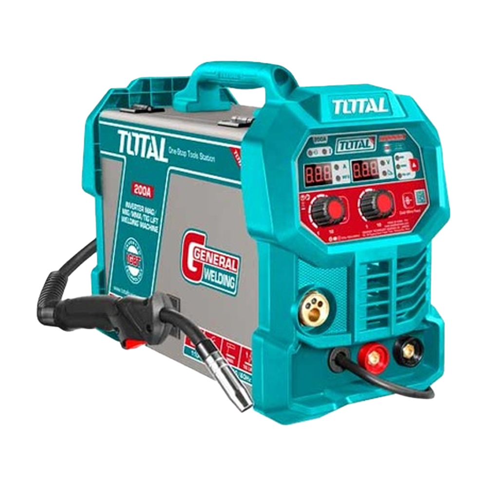SOLDADOR INVERSOR DIGITAL 200A (MMA-MIG-MAG-LIFT TIG-) 110-220V INDUSTRIAL SUPER TOTAL (UTMGT20058)