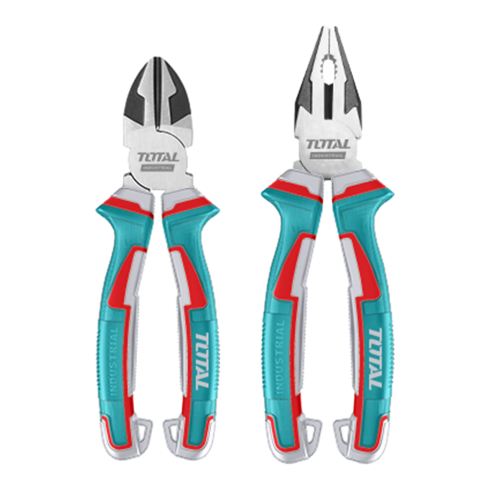 JUEGO DE  ALICATE 8" + CORTA FRIO 7" INDUSTRIAL SUPER TOTAL (THT2K0206)