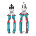 JUEGO DE  ALICATE 8" + CORTA FRIO 7" INDUSTRIAL SUPER TOTAL (THT2K0206)