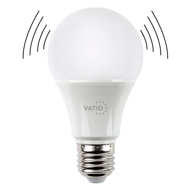 BOMBILLO LED 9W CON SENSOR DE MOVIMIENTO 6400K 110V-240V  (22038)
