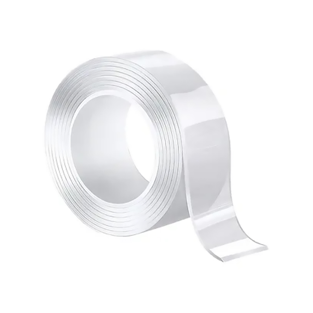 CINTA DOBLE FAZ TRANSPARENTE SILICONA 3/4" X 1M X 2MM UDUKE (HT4078)