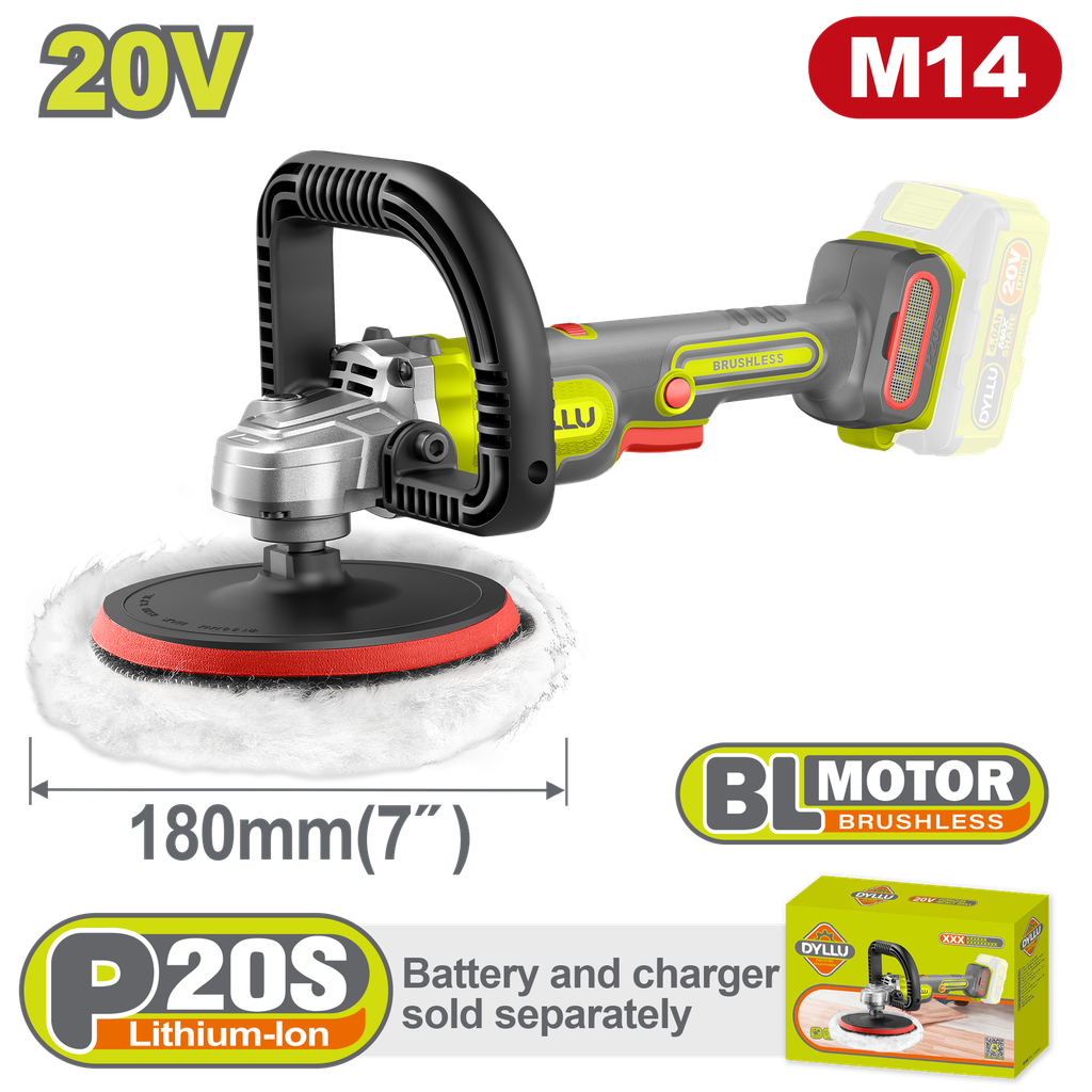 POLICHADORA INALAMBRICA 7" 20V BATERIA Y CARGADOR NO INCLUIDO V/VARIABLE DYLLU (DTHL1B18)