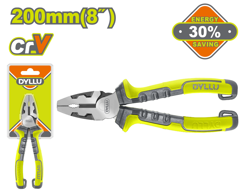 ALICATE 8"  CROMO VANADIUM DYLLU (DTPL1718)