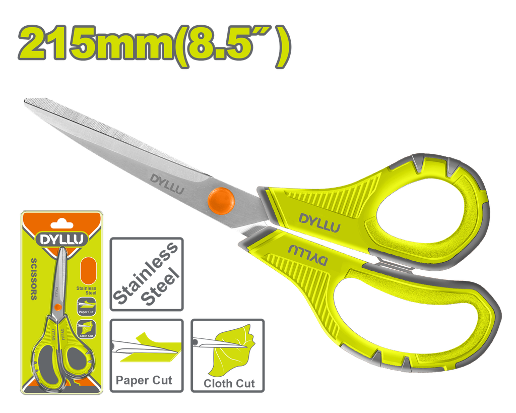 TIJERA 8.5" ACERO INOXIDABLE MANGO ERGONOMICO