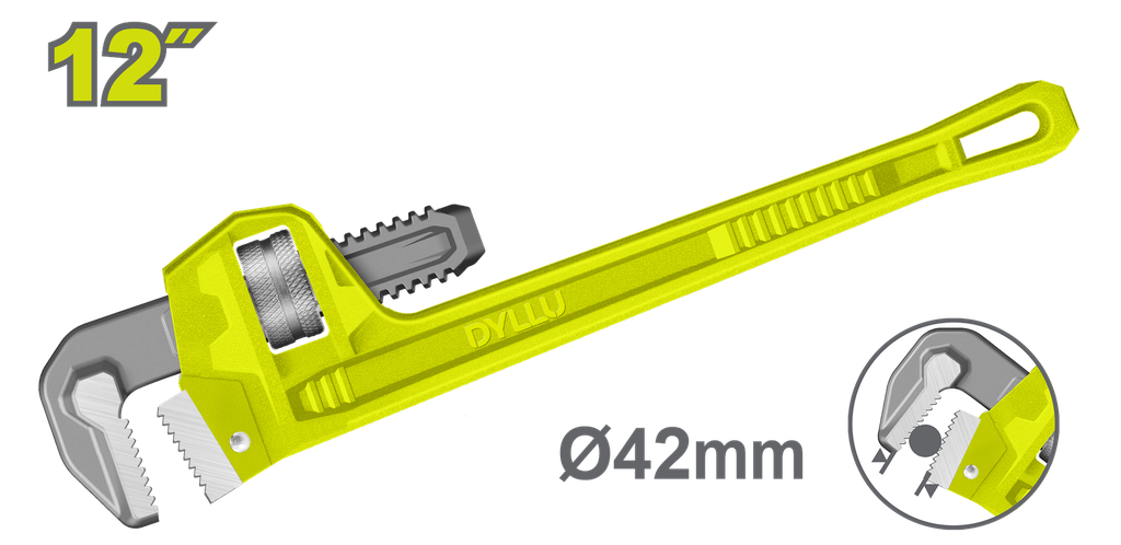 LLAVE TUBO 12" DYLLU (DTPW1112)