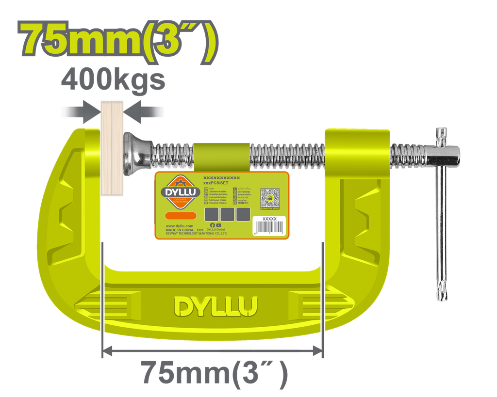 PRENSA EN C 3"DYLLU (DTCP1103)