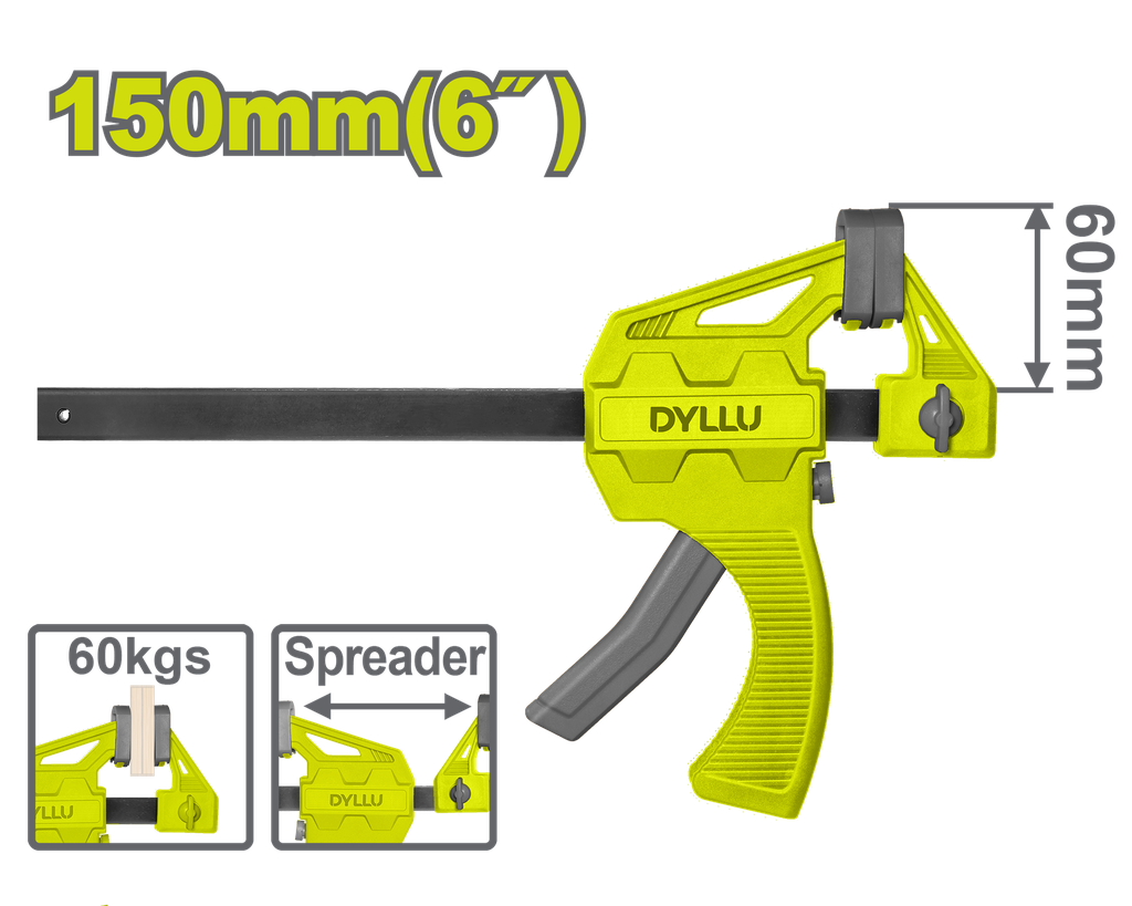 PRENSA SARGENTO DE BARRA 6" DYLLU (DTCP4306)