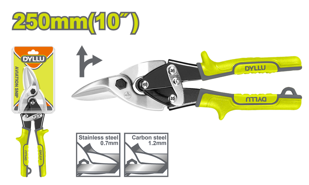 TIJERA DE AVIACIÓN 10" DERECHA DYLLU (DTAS3910)