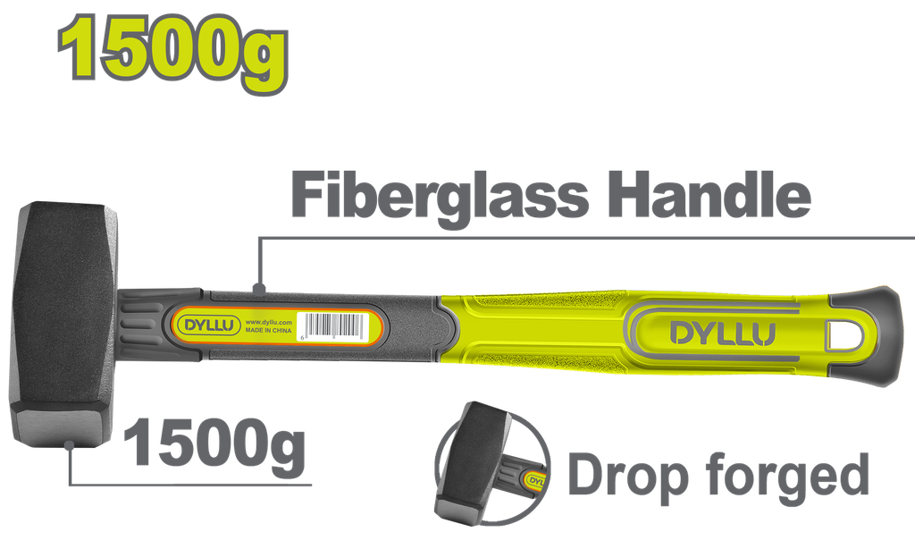 PORRA 3 LB MANGO FIBRA DE VIDRIO  DYLLU (DTHM2315)