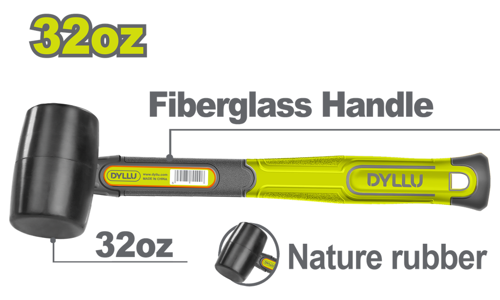 MARTILLO CHIPOTE  24OZ MANGO FIBRA DE VIDRIO  DYLLU (DTHM7307)
