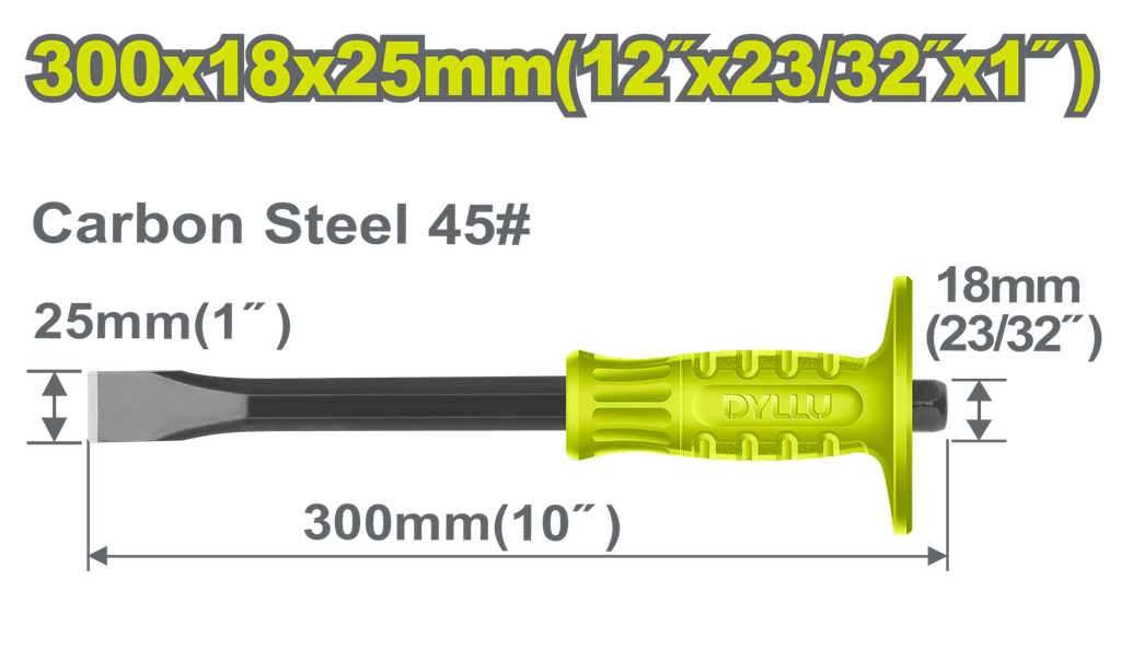 CINCEL PLANO 1" X 10"DYLLU (DTCC1302)