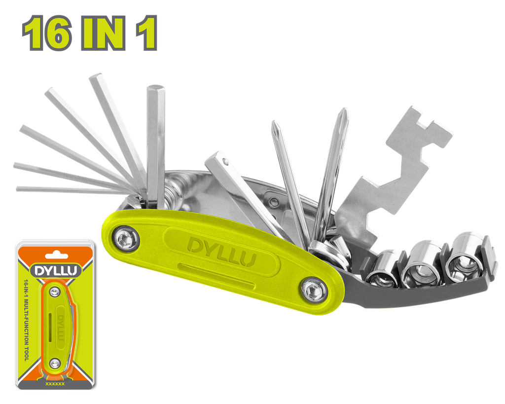 NAVAJA MULTIFUNCIONAL 16 EN 1 MANGO EN ALUMINIO (DTHK4516)