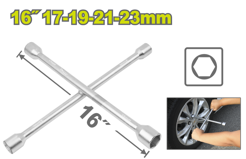 CRUCETA CARRO 16" 17-19-21-23 MM  DYLLU (DTTH8316)