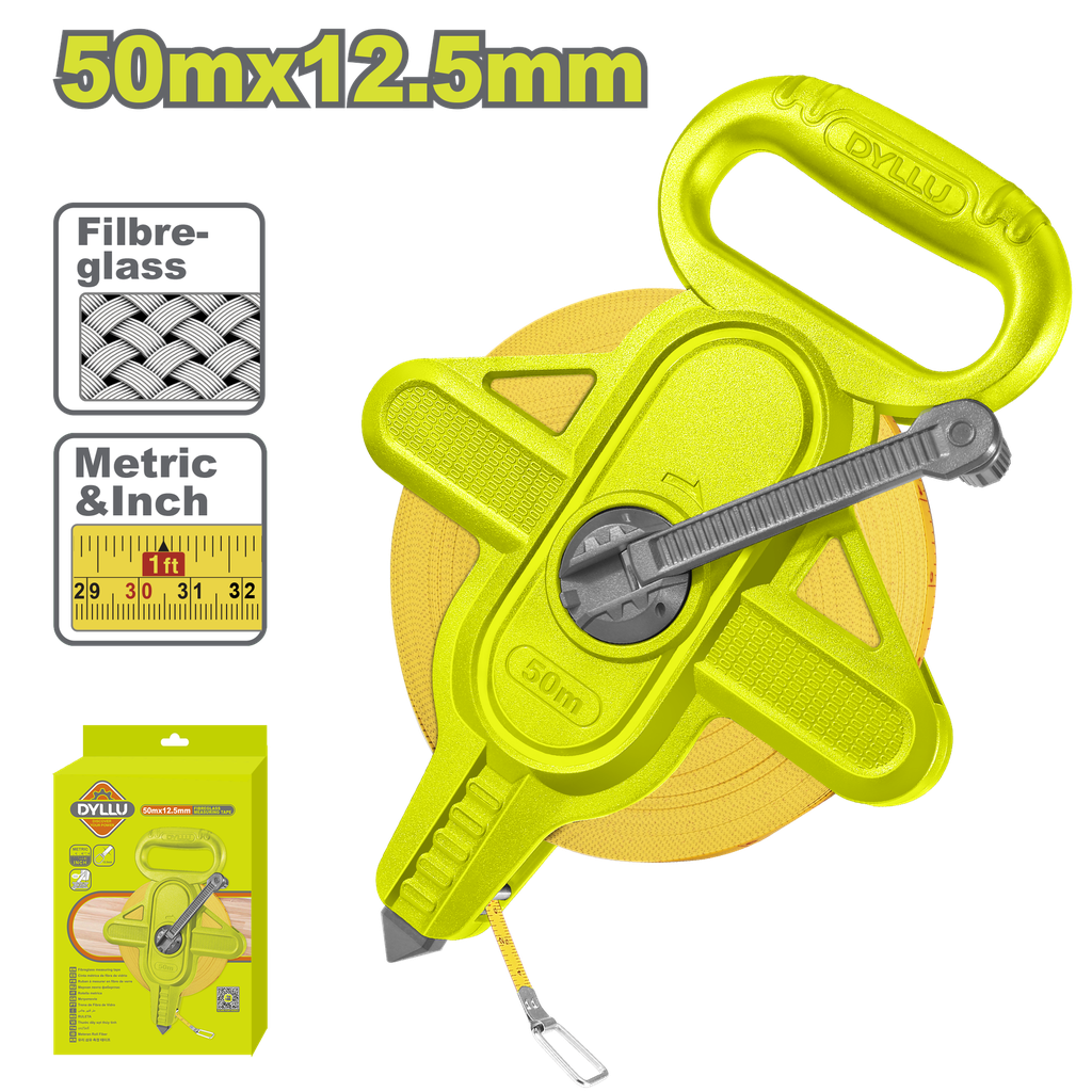DECAMETRO 50MTS FIBRA DE VIDRIO DYLLU (DTMT2550)