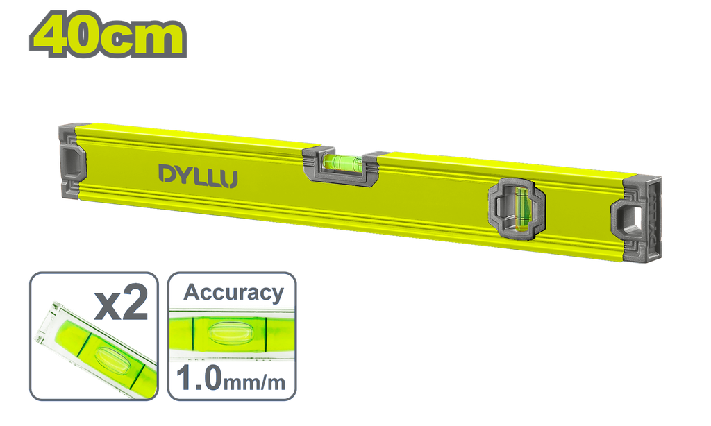 NIVEL 40CM ALUMINIO DYLLU (DTSL2G40)
