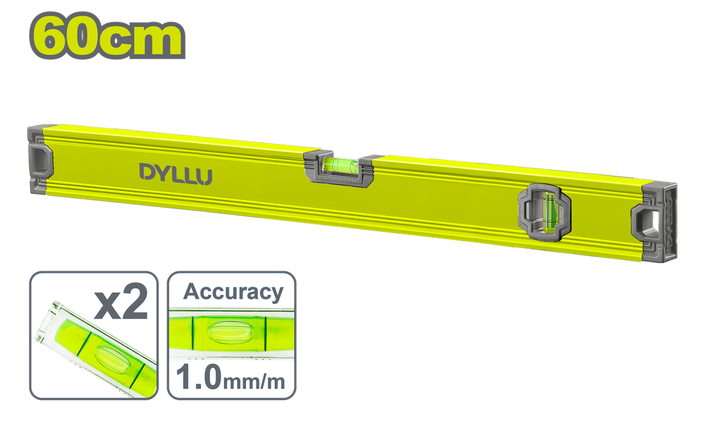 NIVEL 60CM ALUMINIO DYLLU (DTSL2G60)