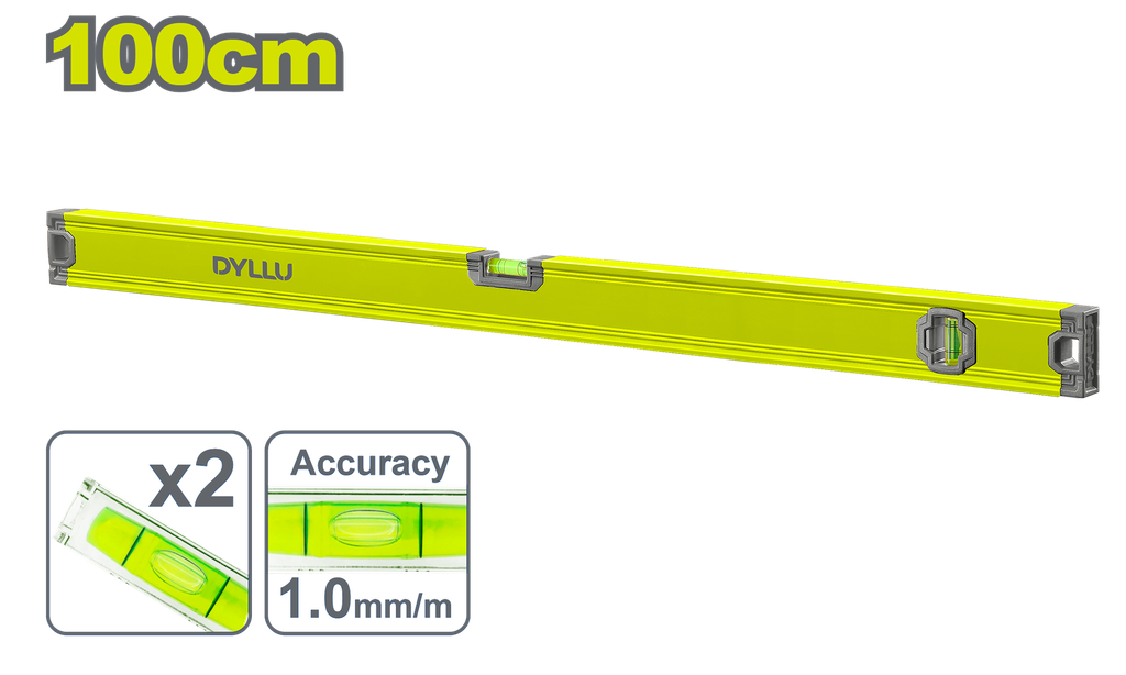 NIVEL 100CM ALUMINIO DYLLU (DTSL2G100)