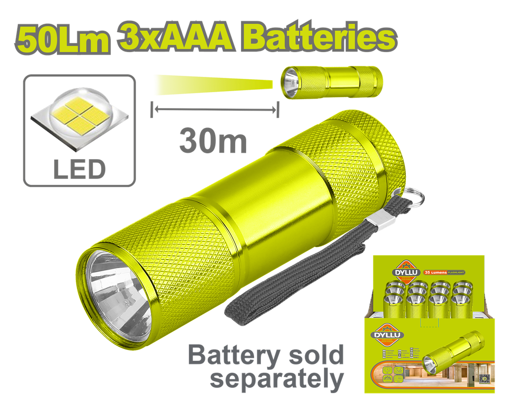LINTERNA 50LM  DYLLU (DTFL2J03)