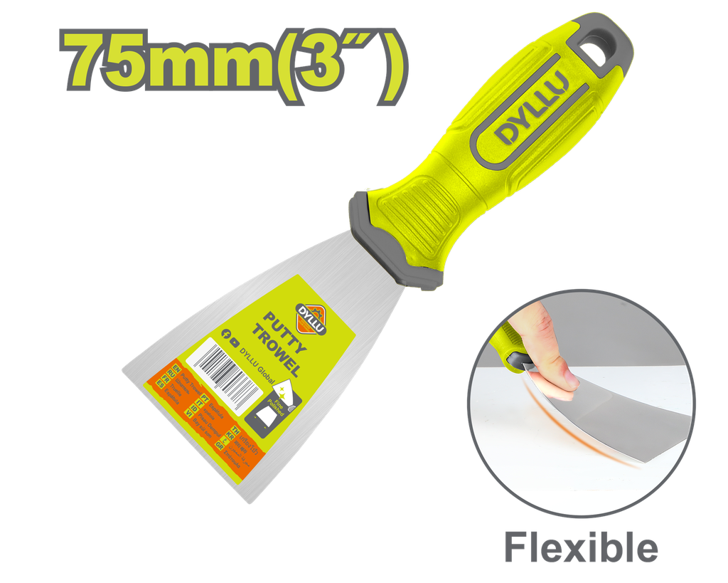 ESPÁTULA 3" MANGO PLASTICO DYLLU (DTPT1303)