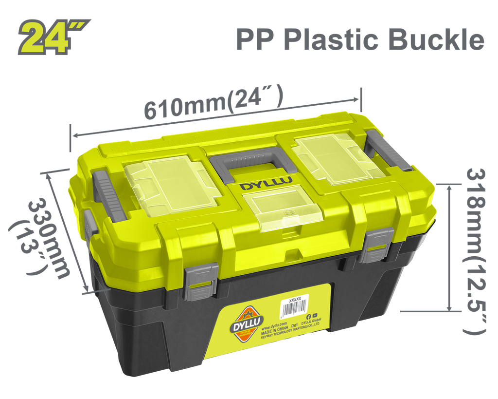 CAJA DE HERRAMIENTA 24" PLÁSTICA DYLLU (DTTB1324)