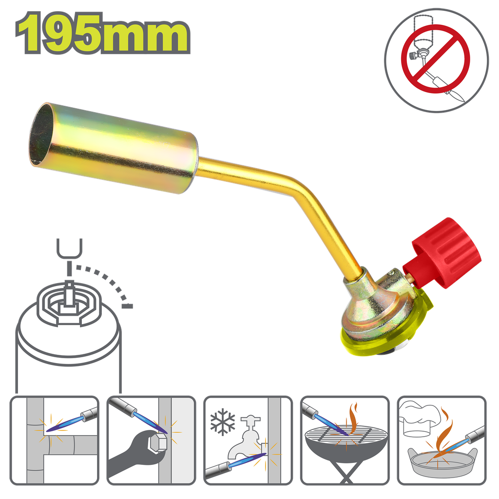 SOPLETE DE GAS 195MM DYLLU (DTFG2602)