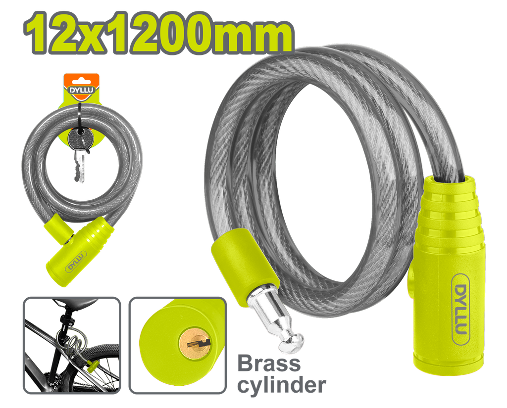 CANDADO GUAYA 12MM X 12M  DYLLU (DTBK1112)