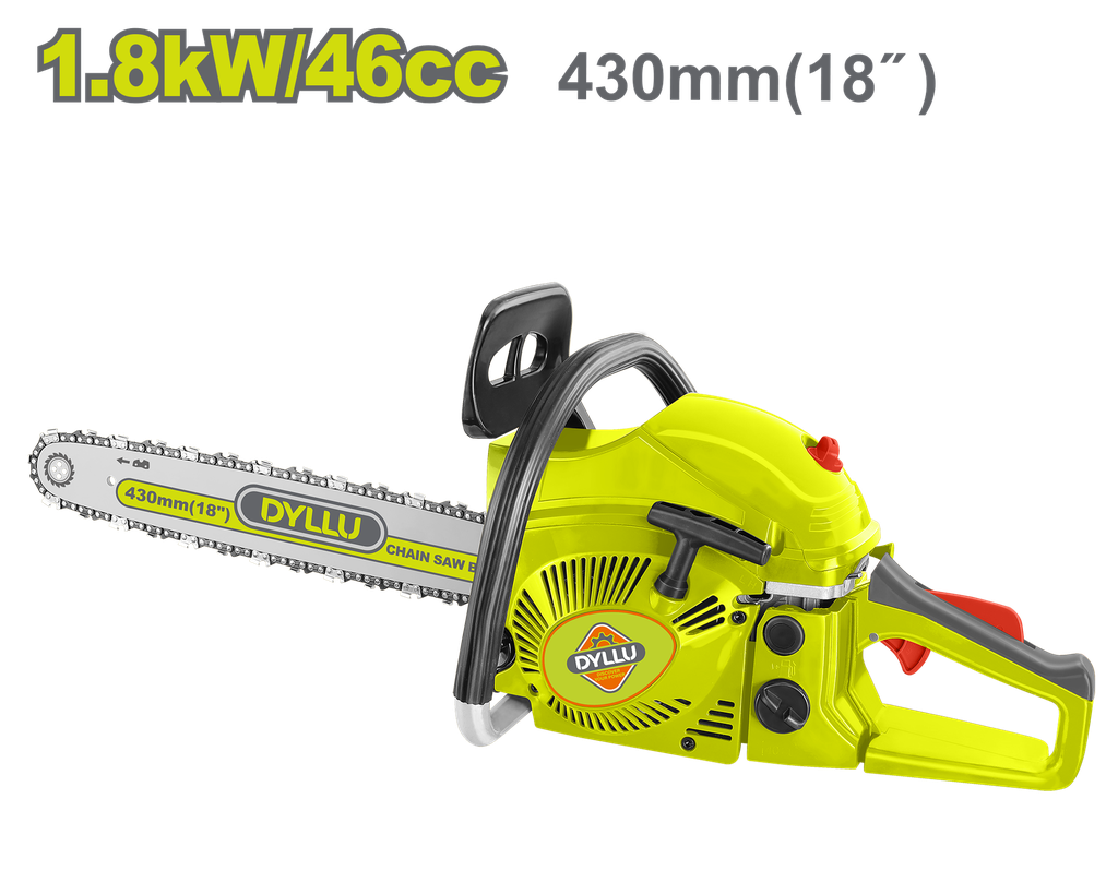 MOTOSIERRA 18" 46CC A GASOLINA DYLLU (DTGC1552)