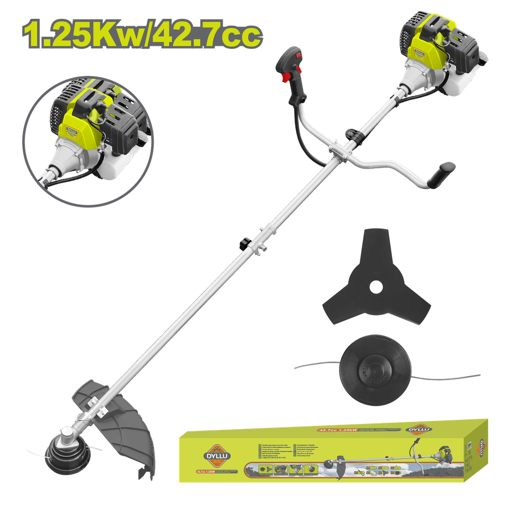 GUADAÑADORA A GASOLINA 2HP 42.7CC DYLLU (DTGM2543)