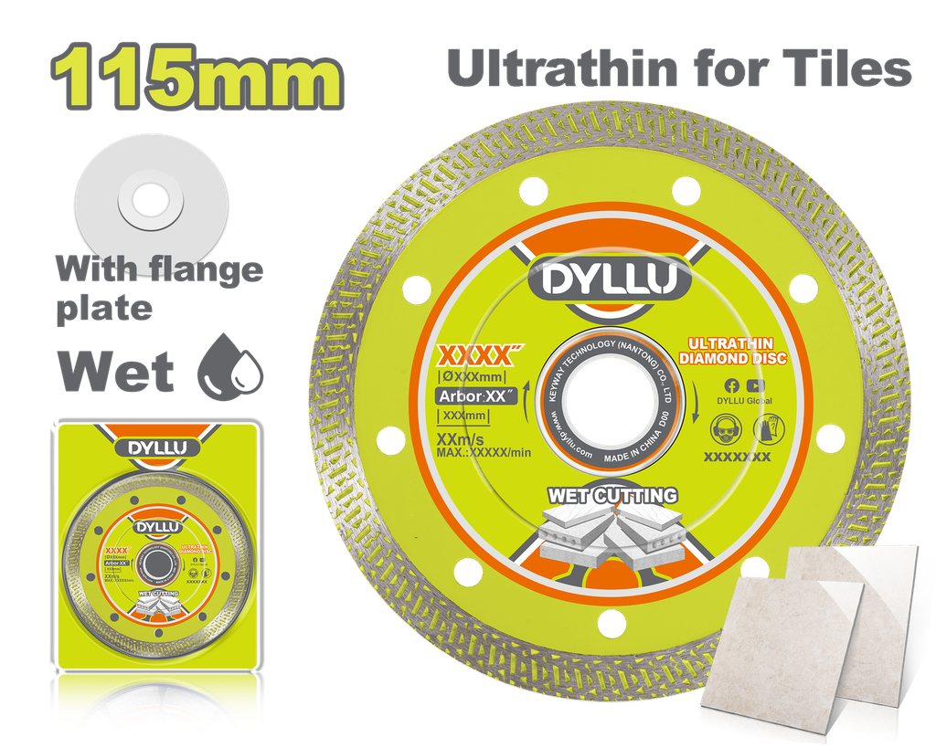 DISCO DE CORTE DIAMANTADO CONTINUO  4 1/2 115MM DYLLU (DTDC4K02)