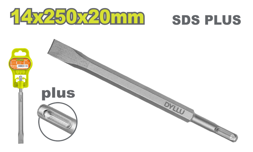 CINCEL PLANO SDS 14 X 250 X 20 MM DYLLU (DTGZ1202)