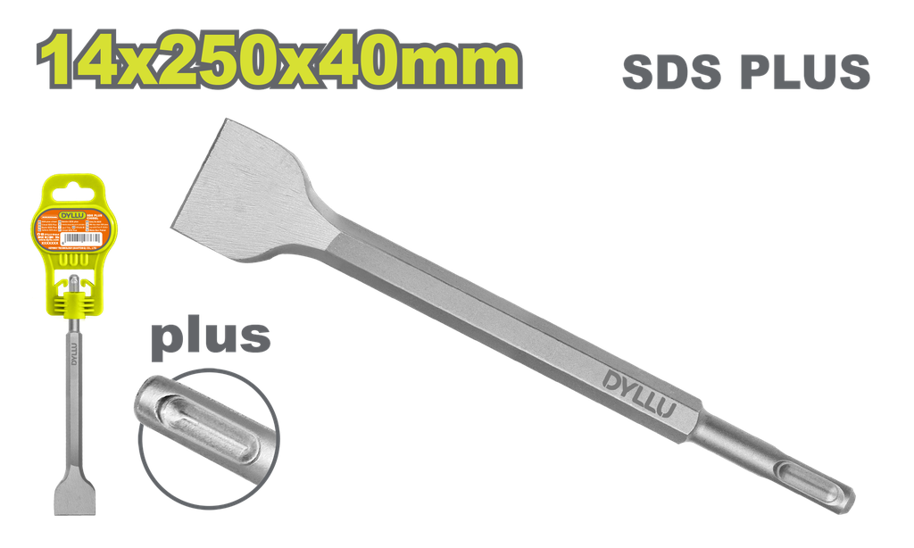 CINCEL PLANO SDS 14 X 250 X 40 MM DYLLU (DTGZ1203)